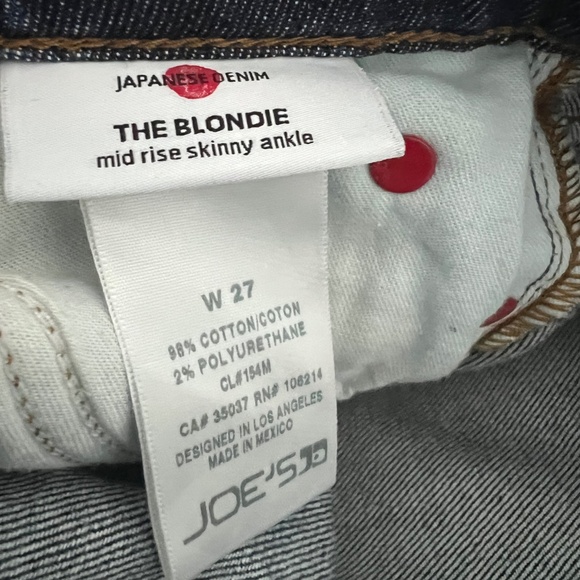 Joe’s Mid Rise Skinny Ankle Jeans- Size 27 - Picture 4 of 4